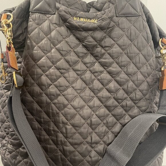 MZ WALLACE, LARGE, MAX 2 TOTE, CHARCOAL GRAY, SOME MINOR WEAR - Picture 2 of 10